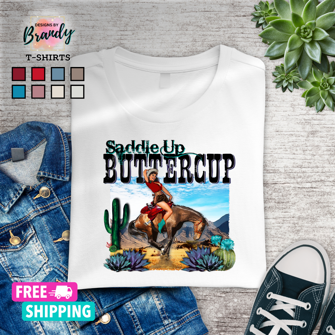 Boho Western Theme T-Shirt Design