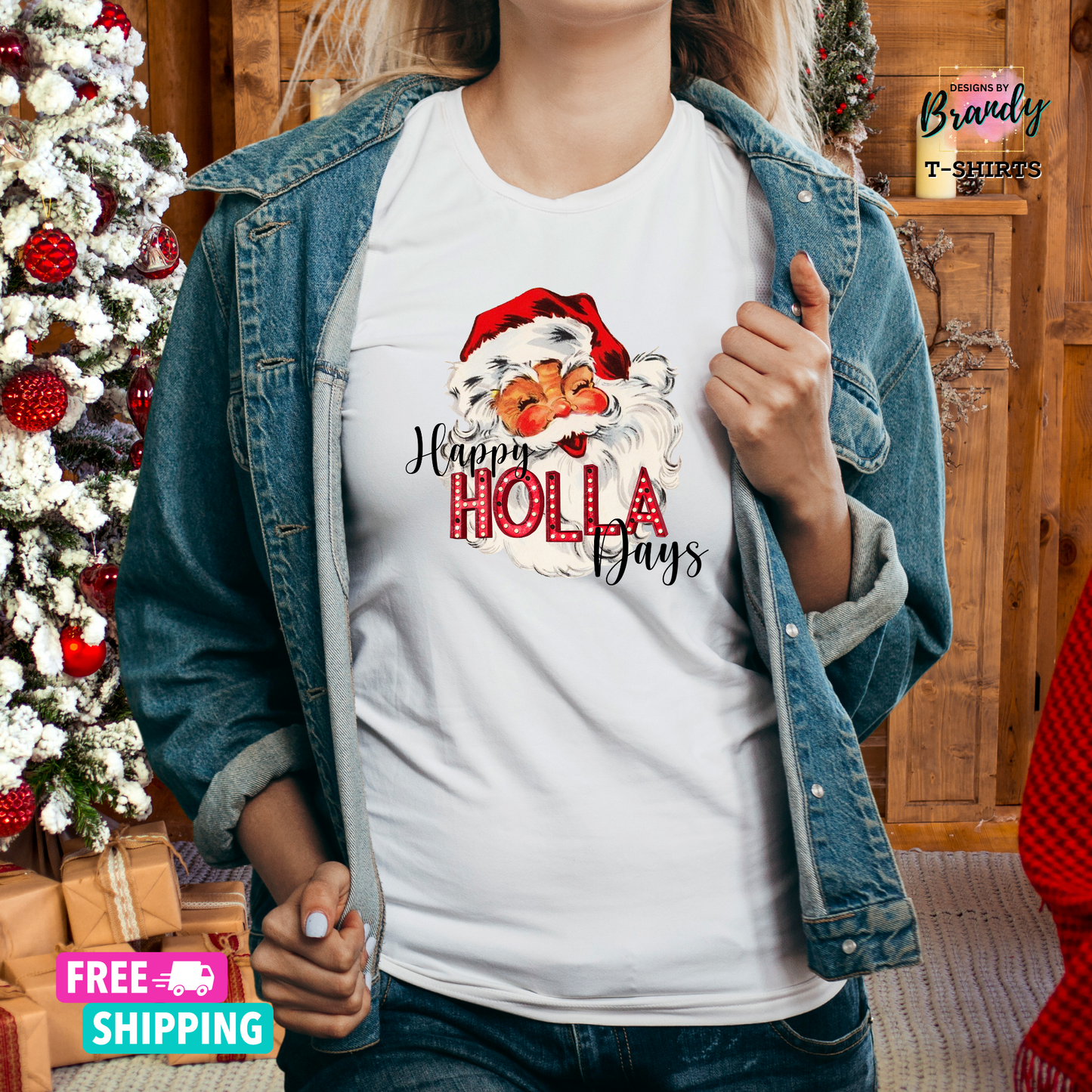 Printed Graphic T-Shirt - Happy Holla Days - Unisex t-shirt