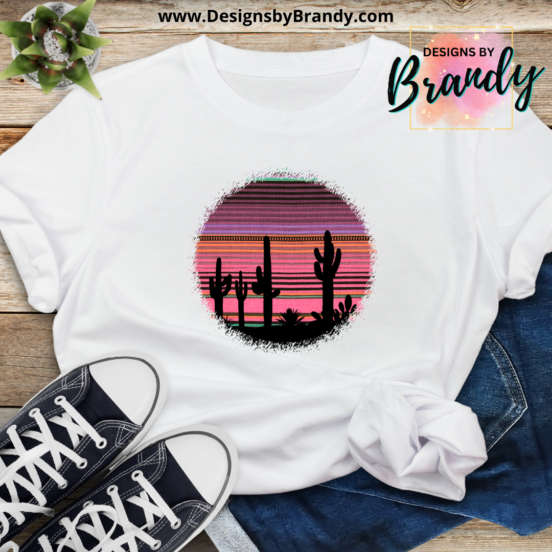 BOHO Southwest Scene Printed Graphic T-Shirt 