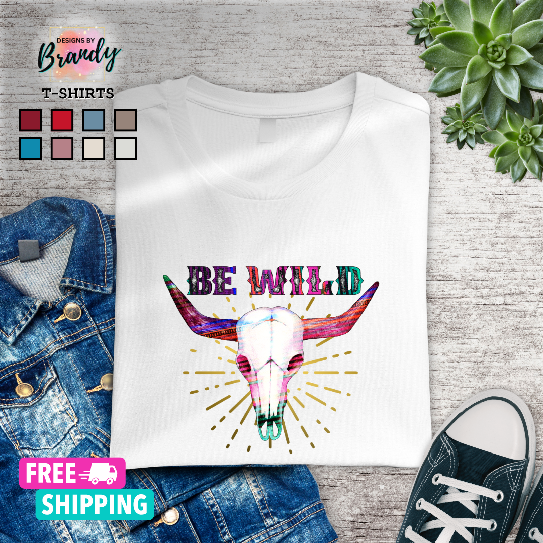 Be Wild Printed Graphic T-Shirt