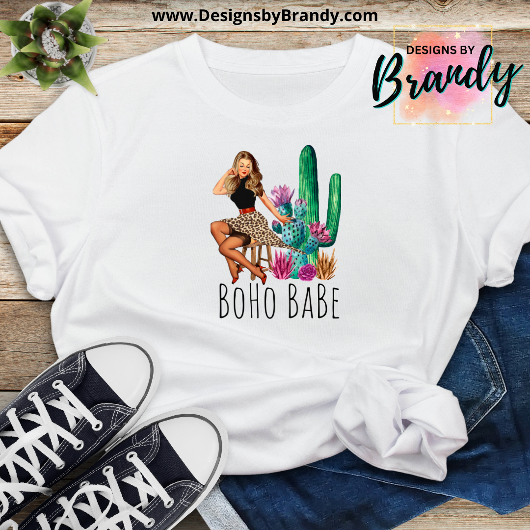 Boho Babe Printed Graphic T-Shirt