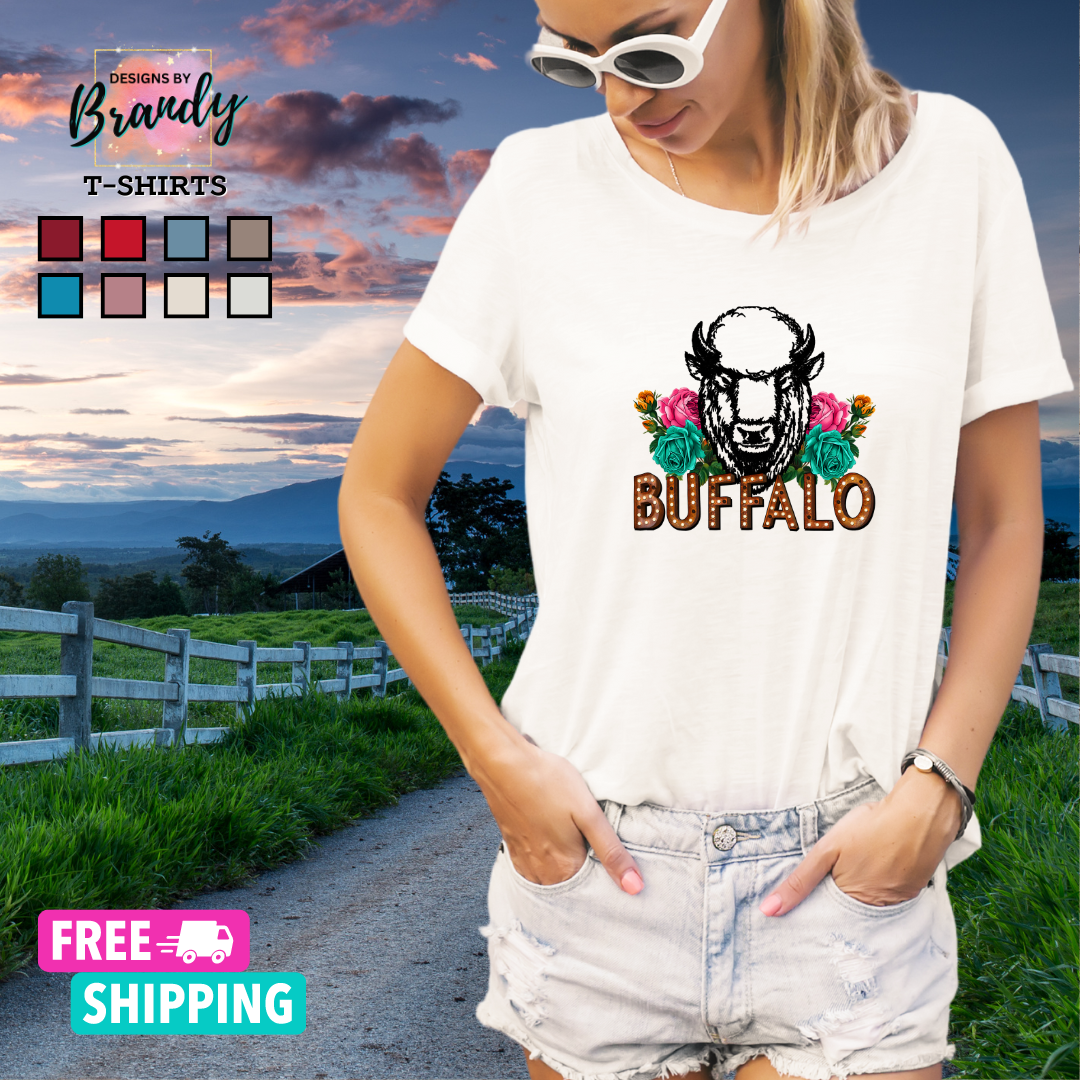 Buffalo Printed Graphic T-Shirt