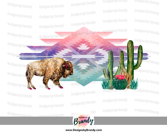 Buffalo Southwest Cactus Digital Download