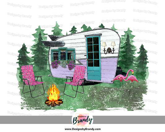 Cozy Camping Scene Camping Clipart Digital Download