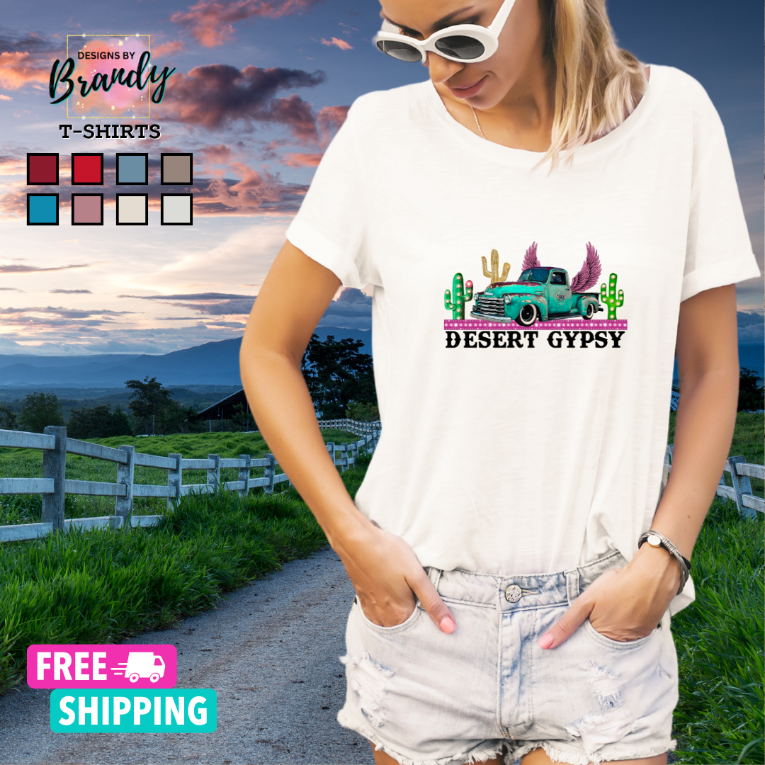 Desert Gypsy Printed Graphic T-Shirt