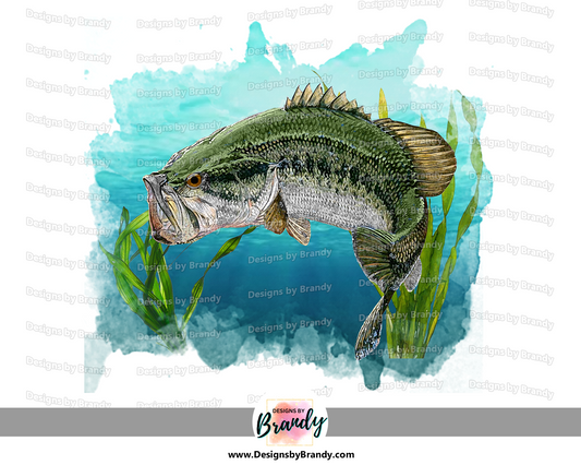 Bass Fishing Clipart Digital Download 