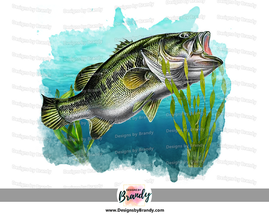 Bass Fishing Clipart Digital Download