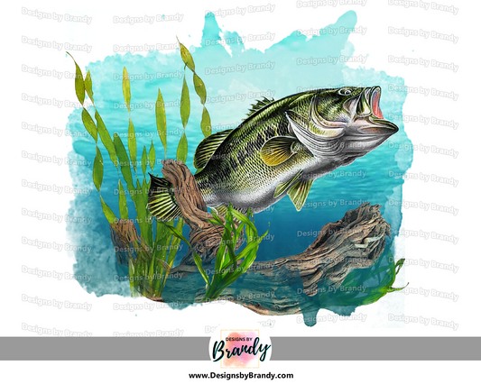 Bass Fishing Clipart Digital Download