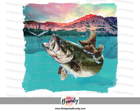 Bass Fishing Clipart Digital Download