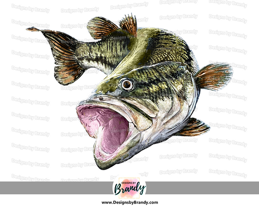 Bass Fishing Clipart Digital Download