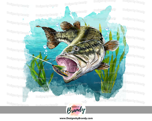 Bass Fishing Clipart Digital Download