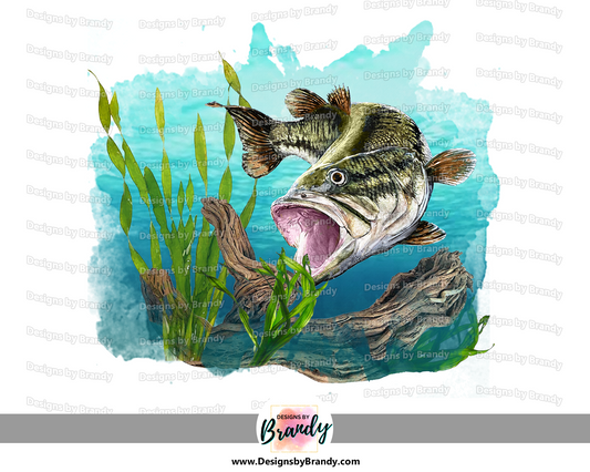 Bass Fishing Clipart Digital Download