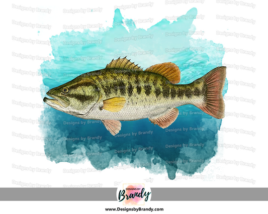 Bass Fishing Clipart Digital Download