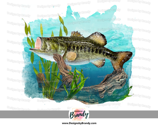 Bass Fishing Clipart Digital Download