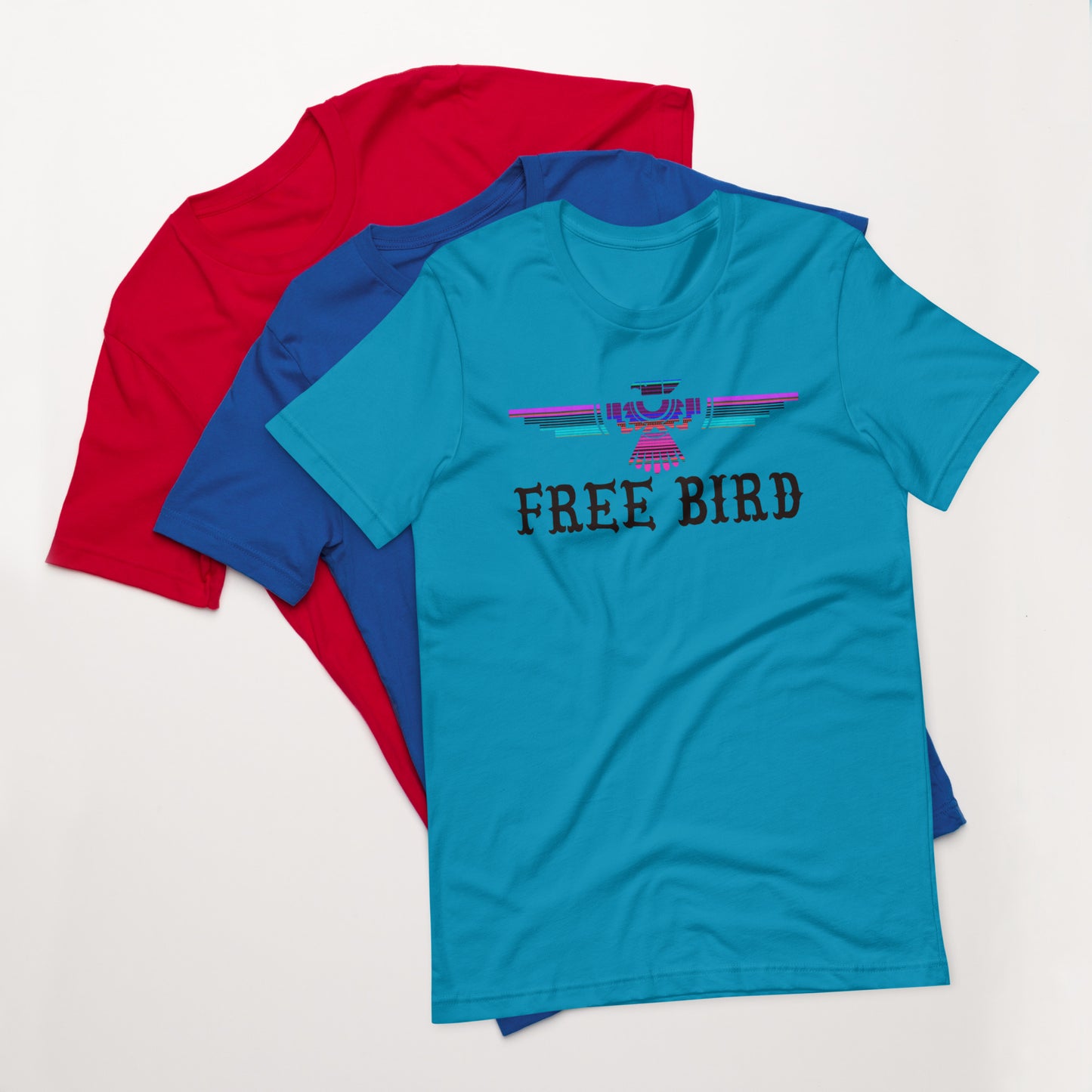 Free Bird Printed Graphic T-Shirt 