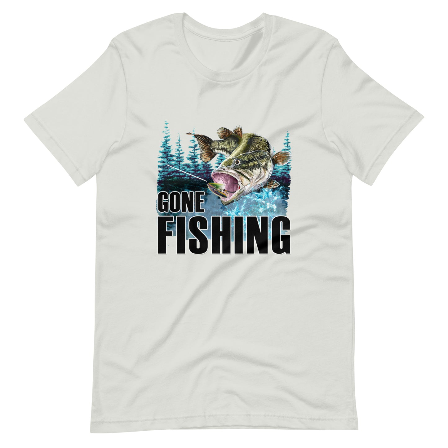 Gone Fishing Printed Graphic T-Shirt 