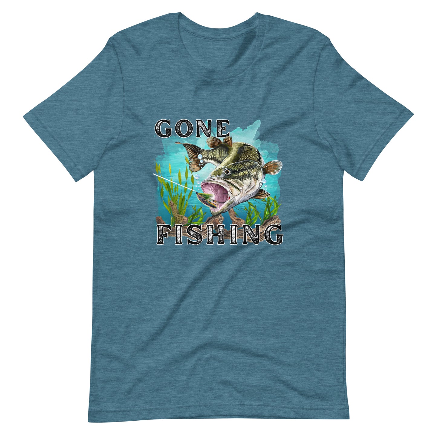 Gone Fishing Printed Graphic T-Shirt 