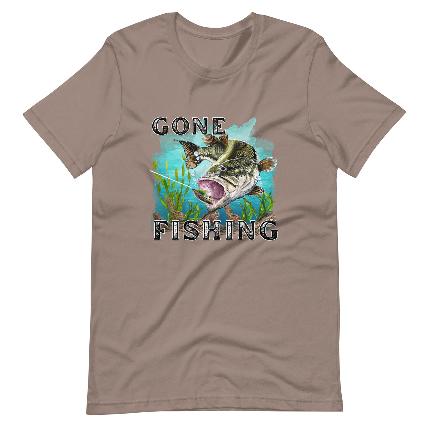 Gone Fishing Printed Graphic T-Shirt 