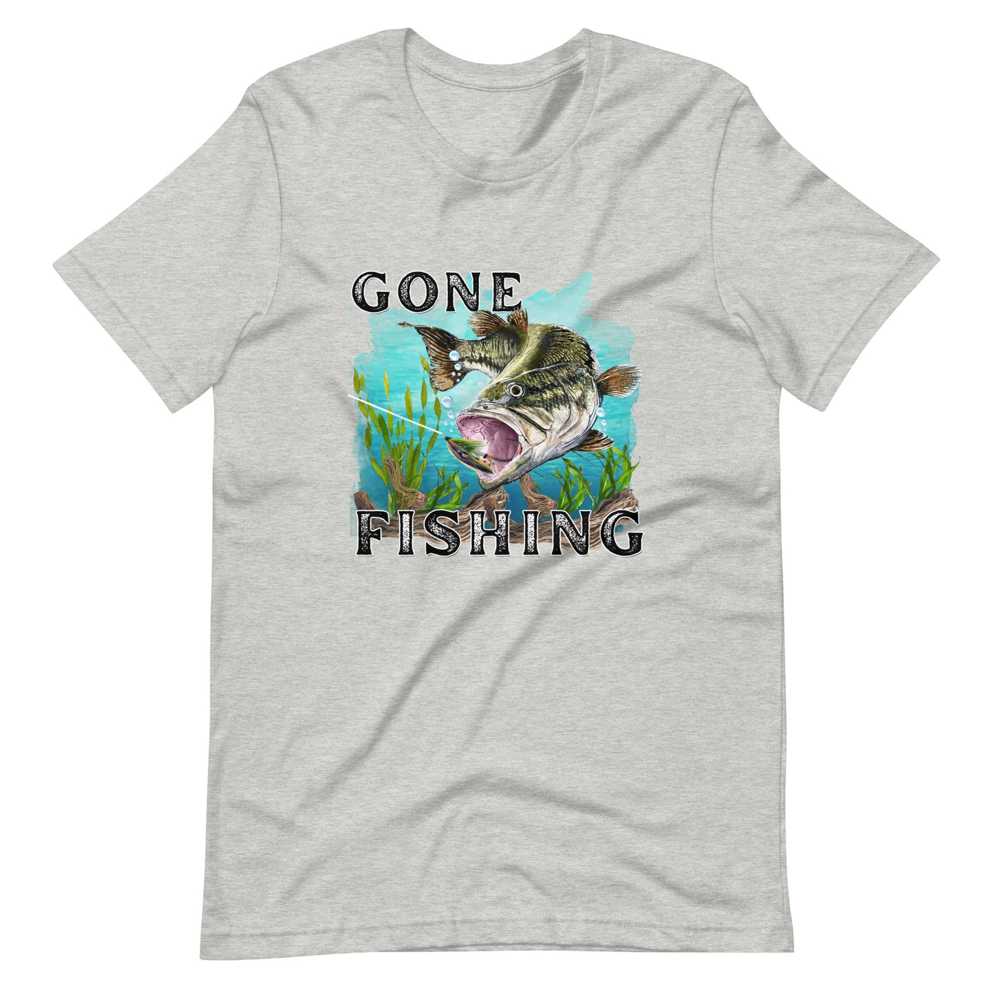 Gone Fishing Printed Graphic T-Shirt 