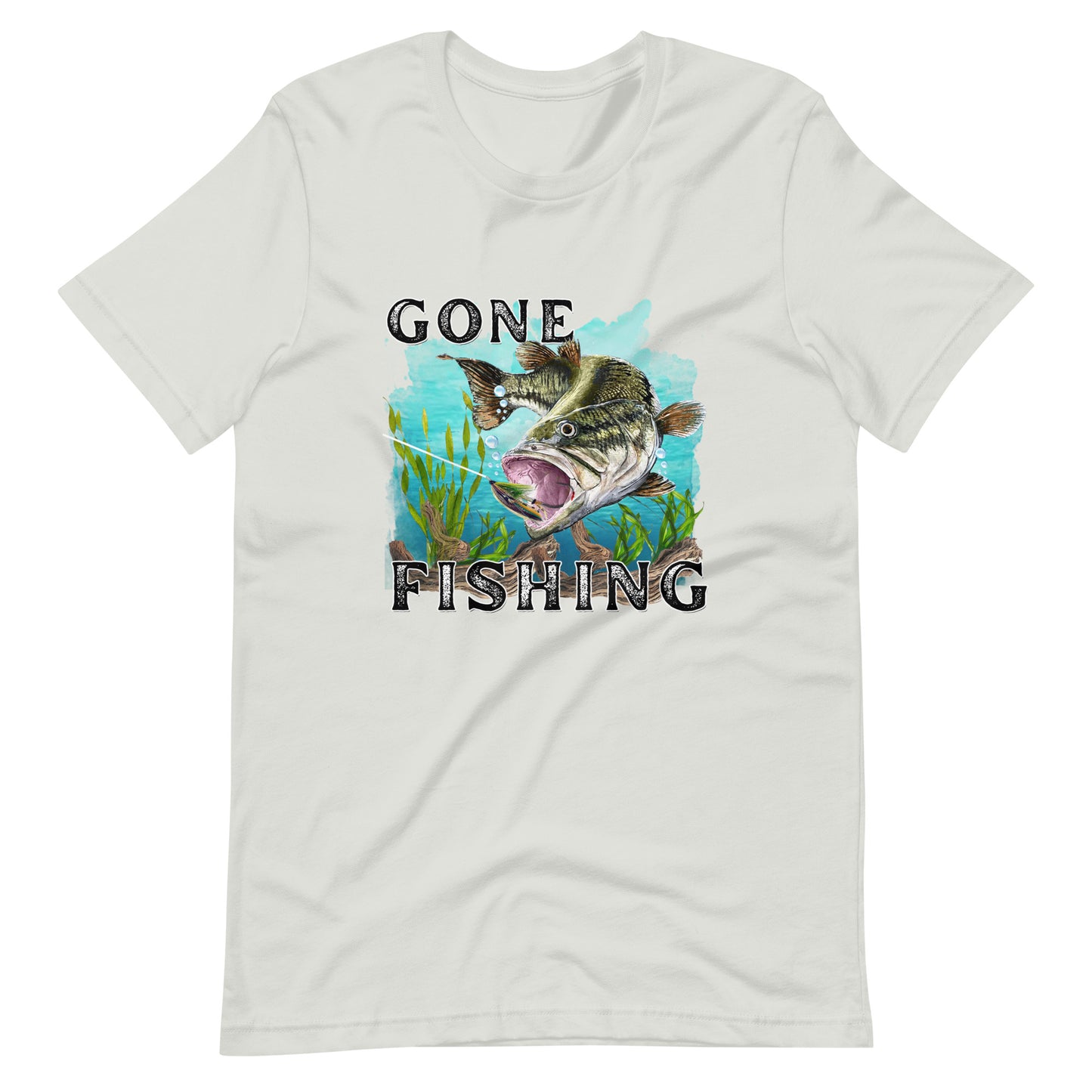 Gone Fishing Printed Graphic T-Shirt 