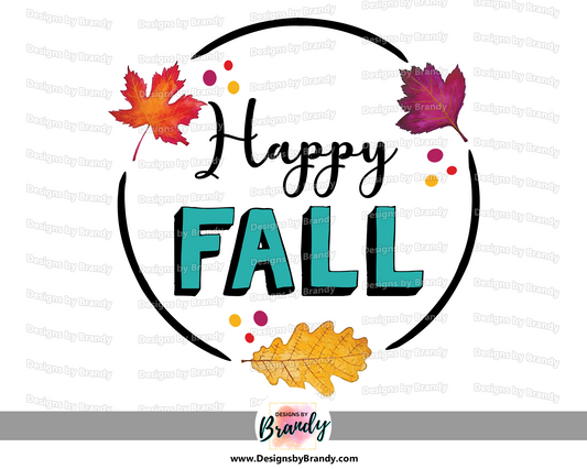 Happy Fall 001 Digital Download 