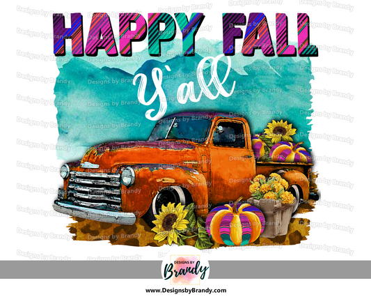 Happy Fall Y'all 002 Digital Download 