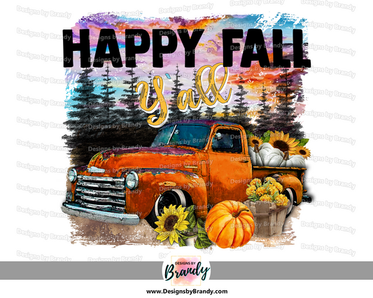 Happy Fall Y'all 003 Digital Download 