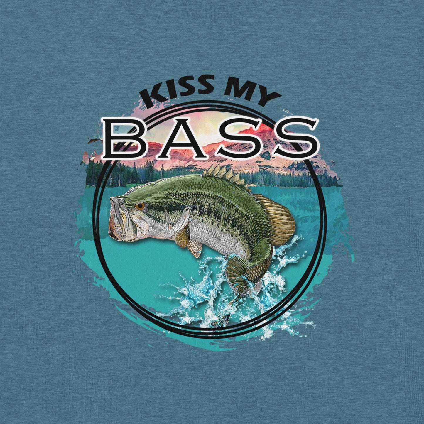 Kiss my Bass Printed Graphic T-Shirt 