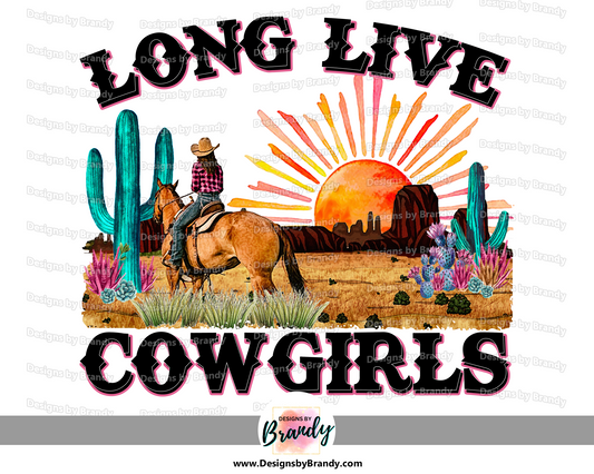 Long Live Cowgirls Clipart Transfer Digital Download