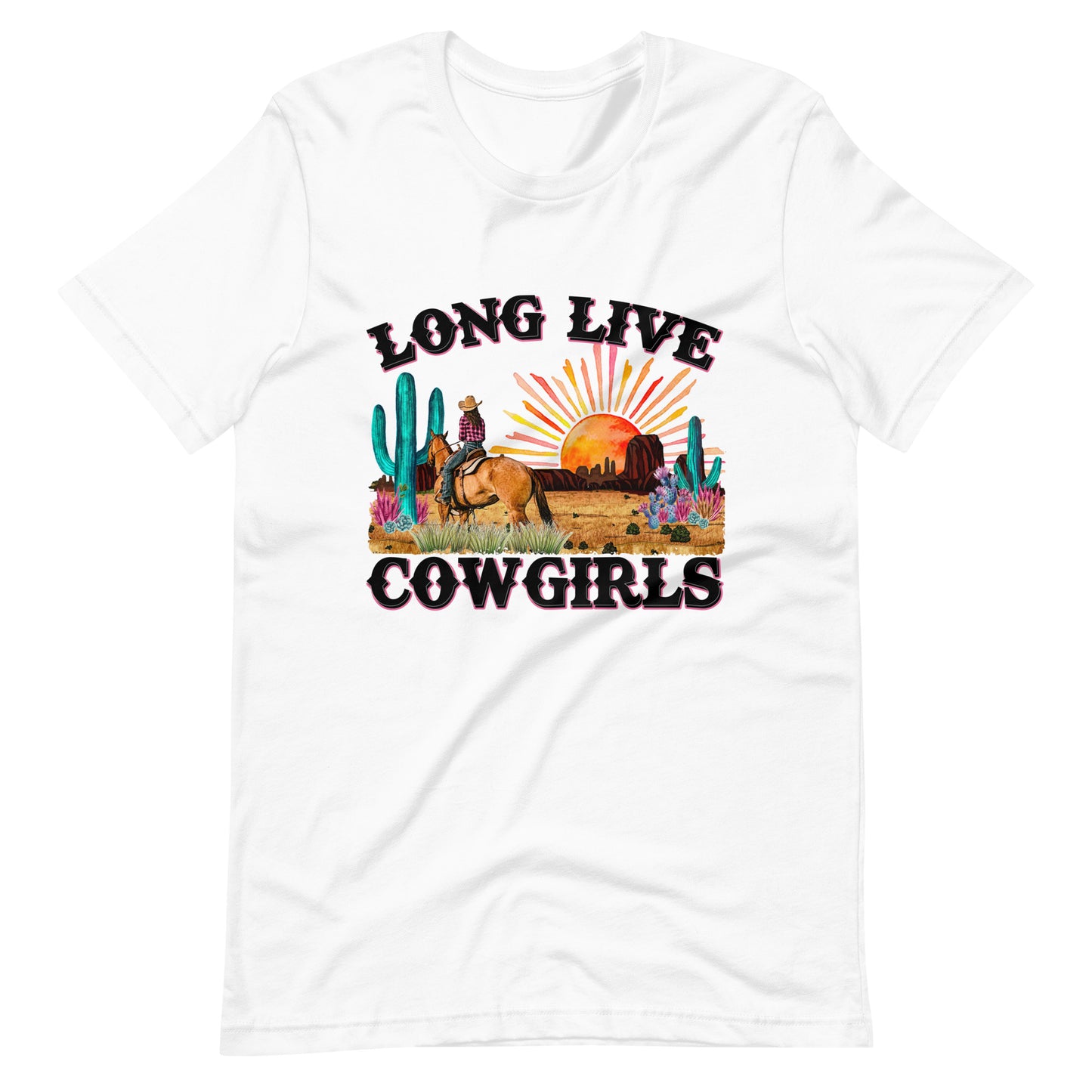 Long Live Cowgirls Printed Graphic T-Shirt 