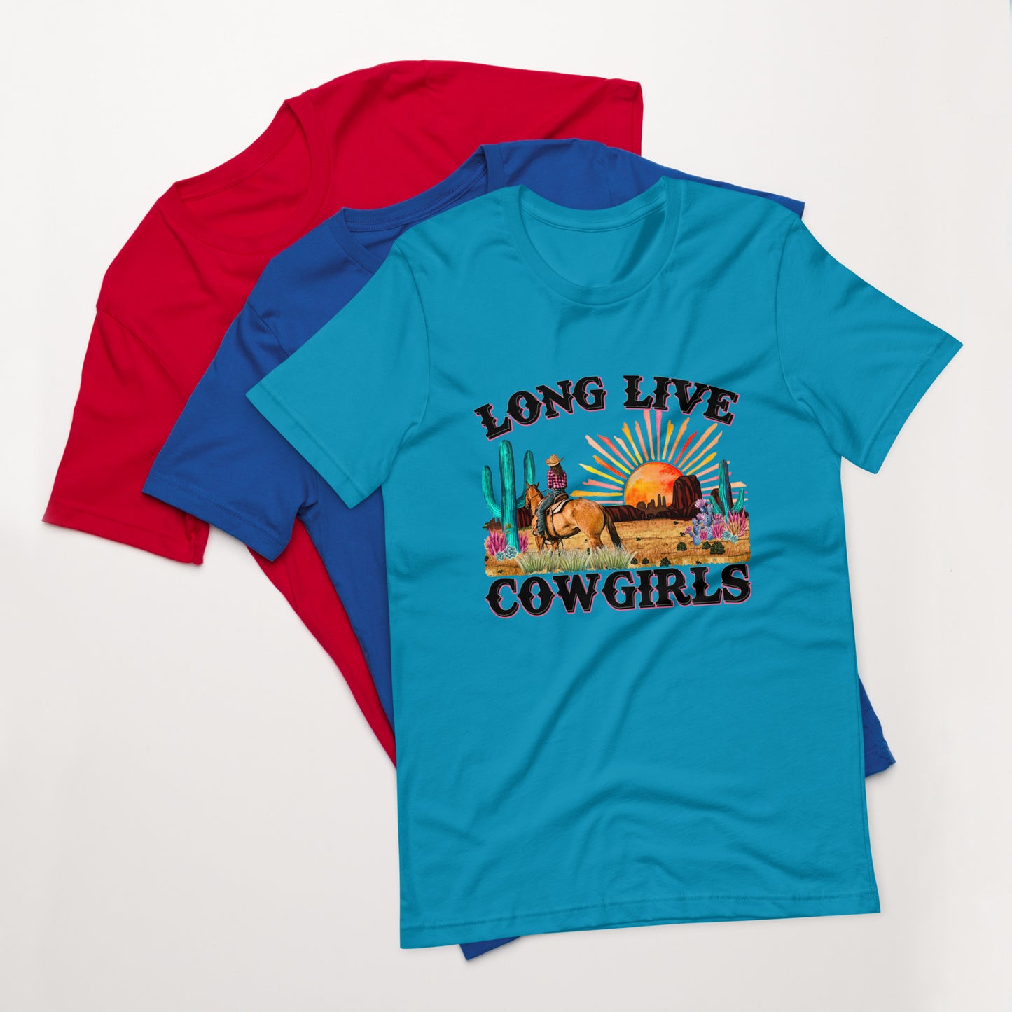 Long Live Cowgirls Printed Graphic T-Shirt 