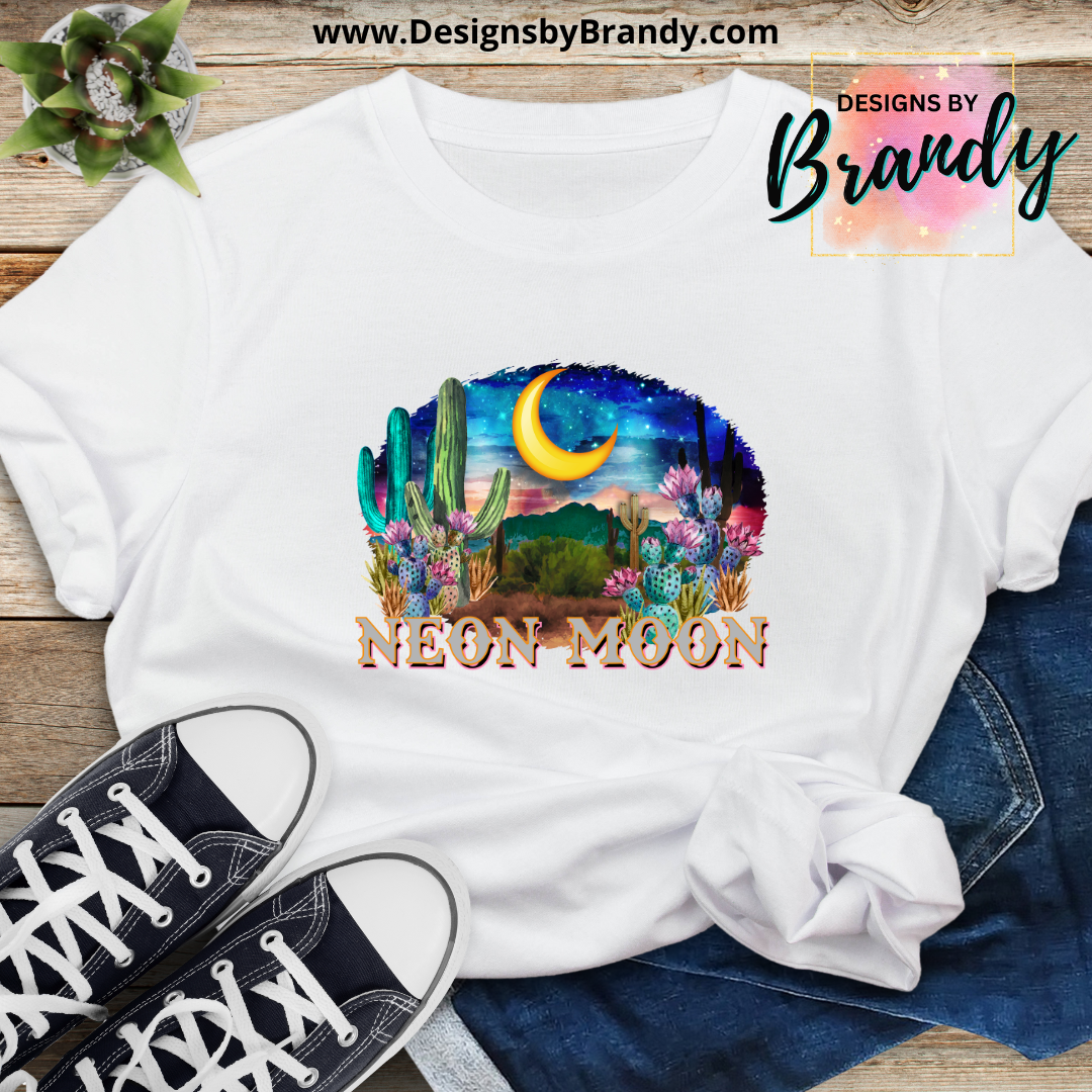 Neon Moon Printed Graphic T-Shirt 