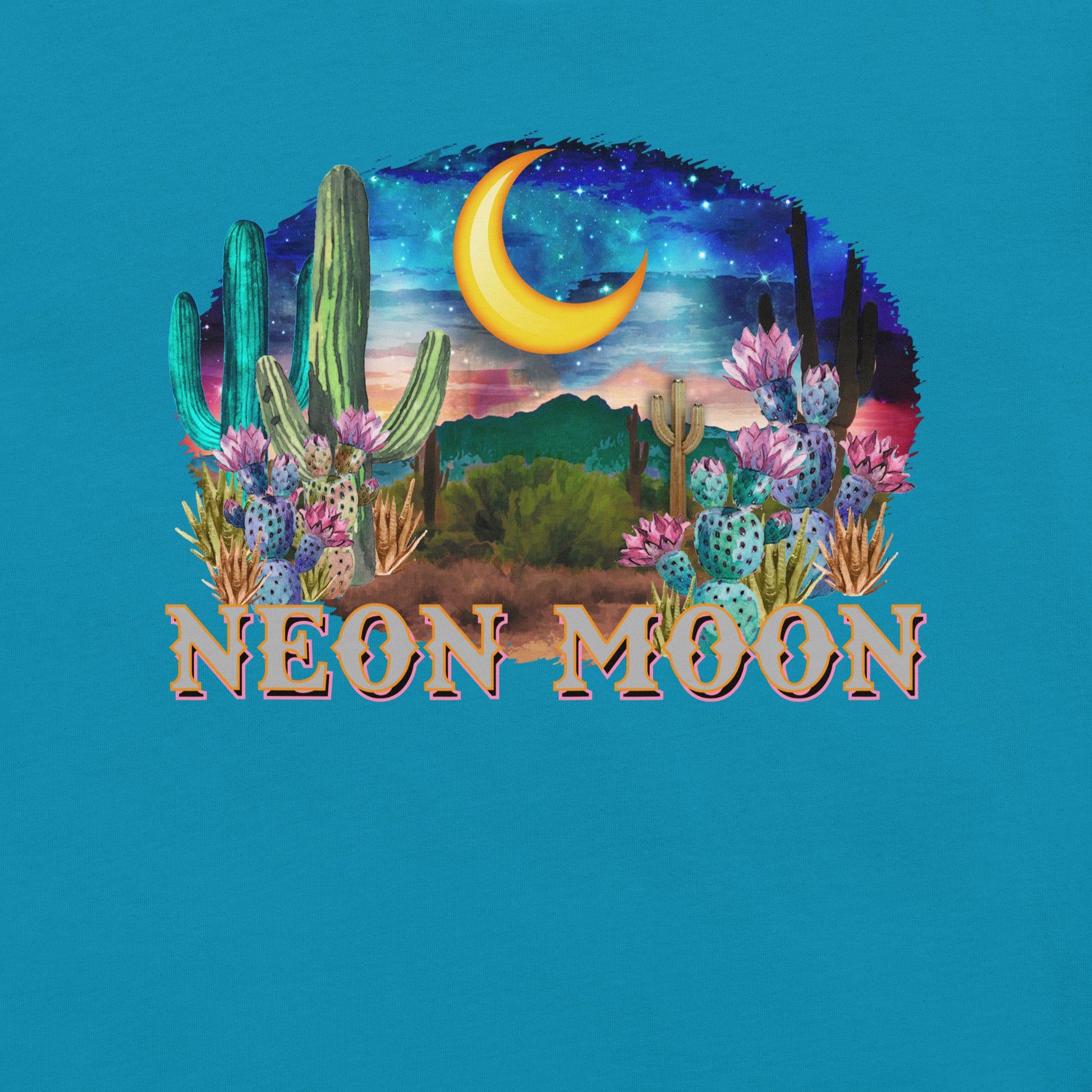 Neon Moon Printed Graphic T-Shirt 