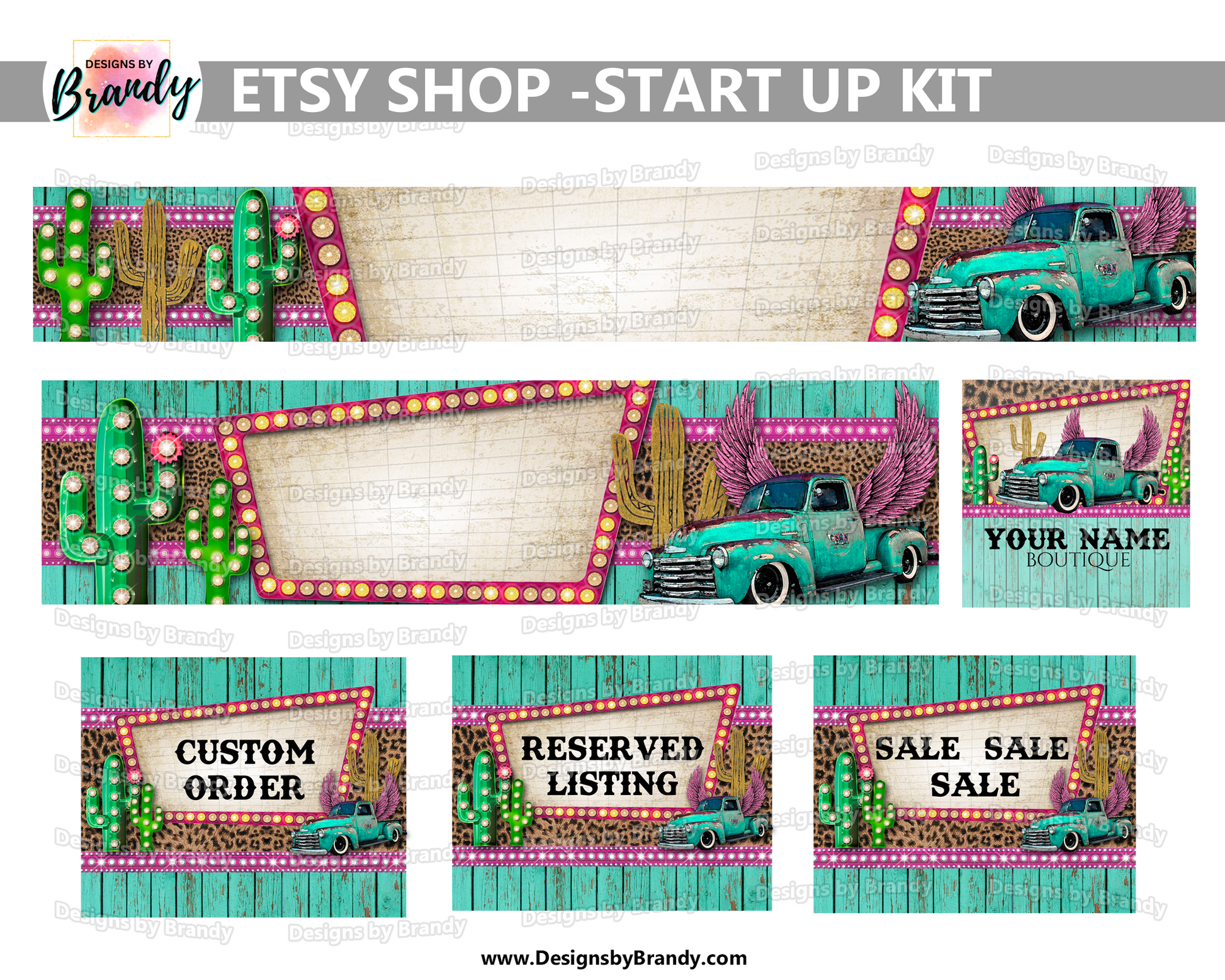 Premade Etsy Shop Design Kit