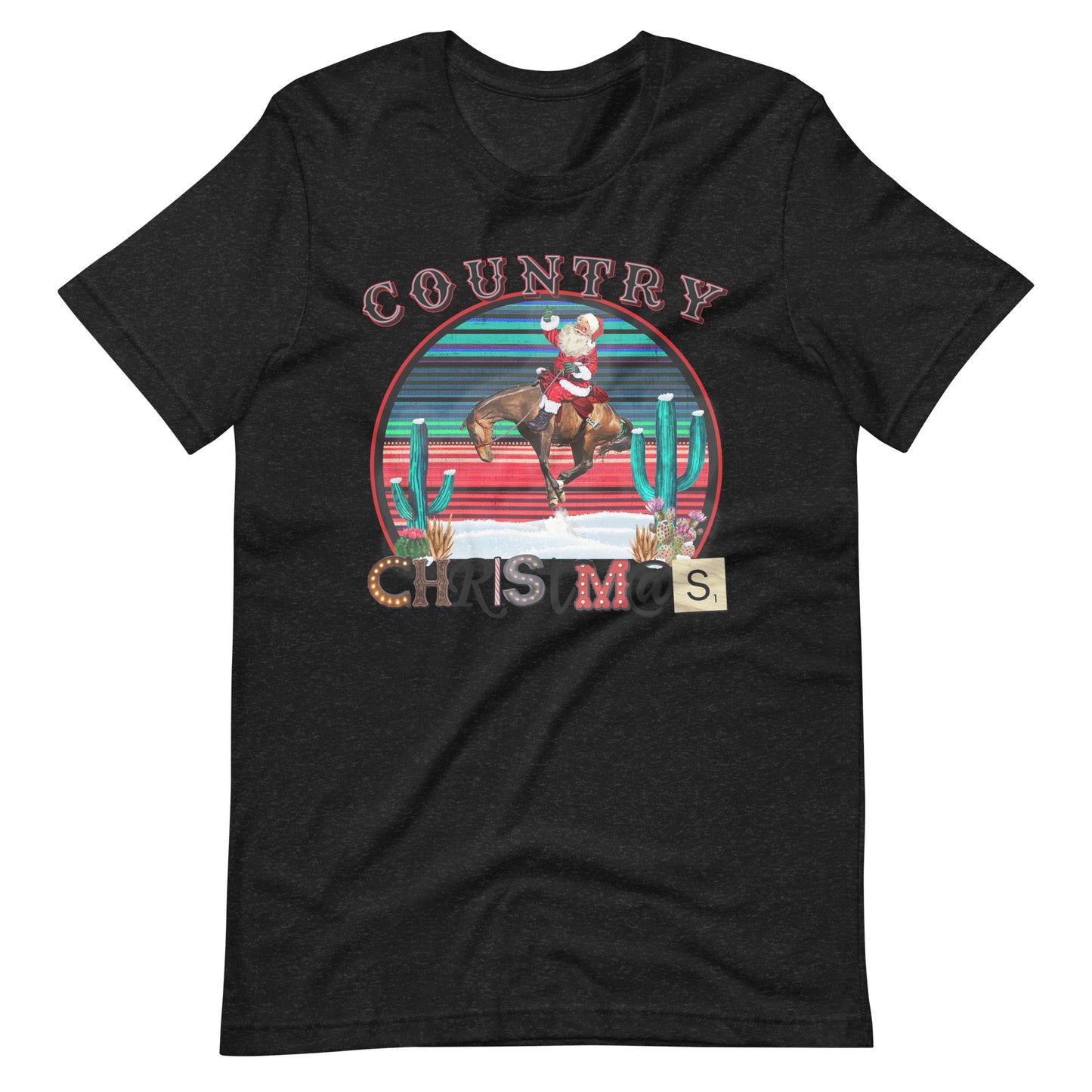 Printed Graphic T-Shirts - Country Christmas 