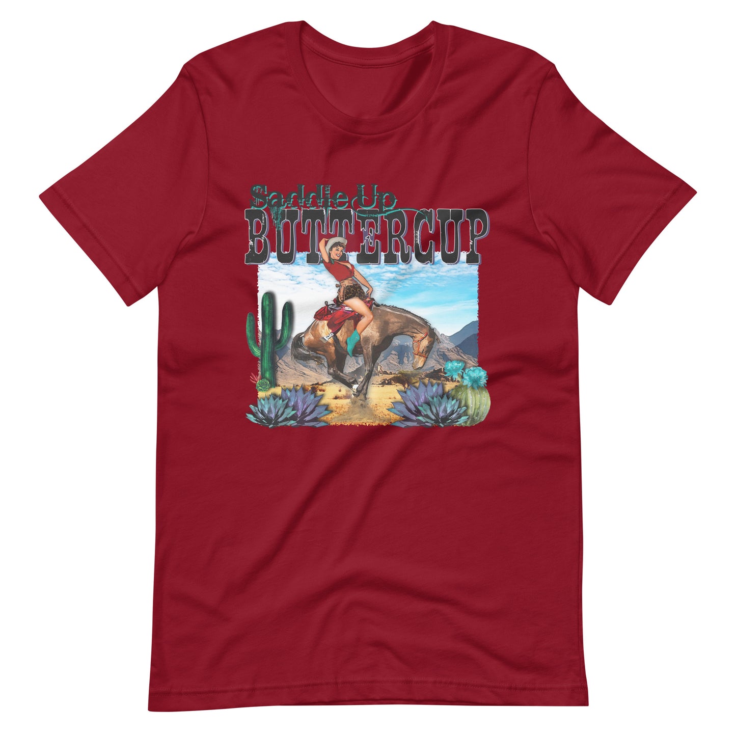 Saddle Up Buttercup Printed Graphic T-Shirt 