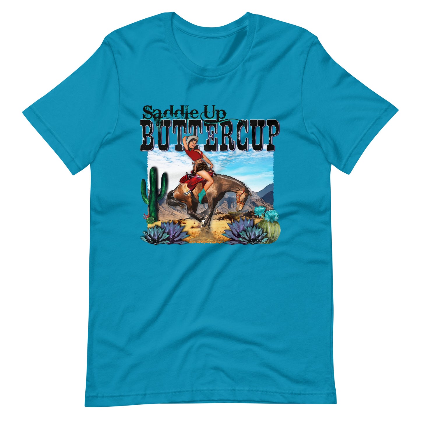 Saddle Up Buttercup Printed Graphic T-Shirt 