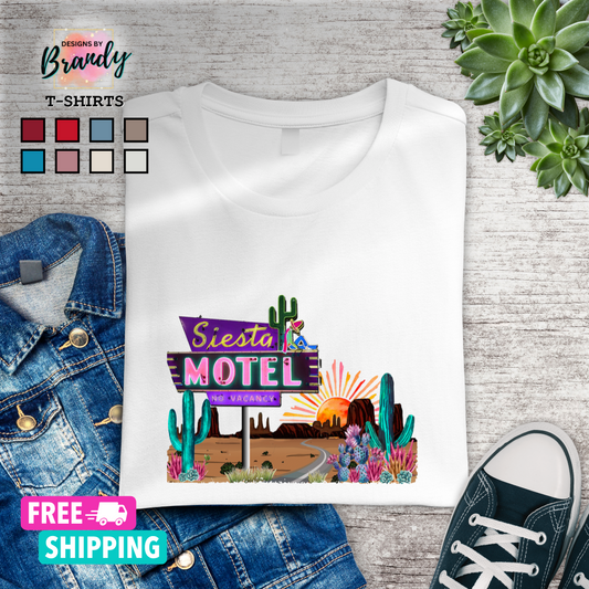 Siesta Motel Printed Graphic T-Shirt 