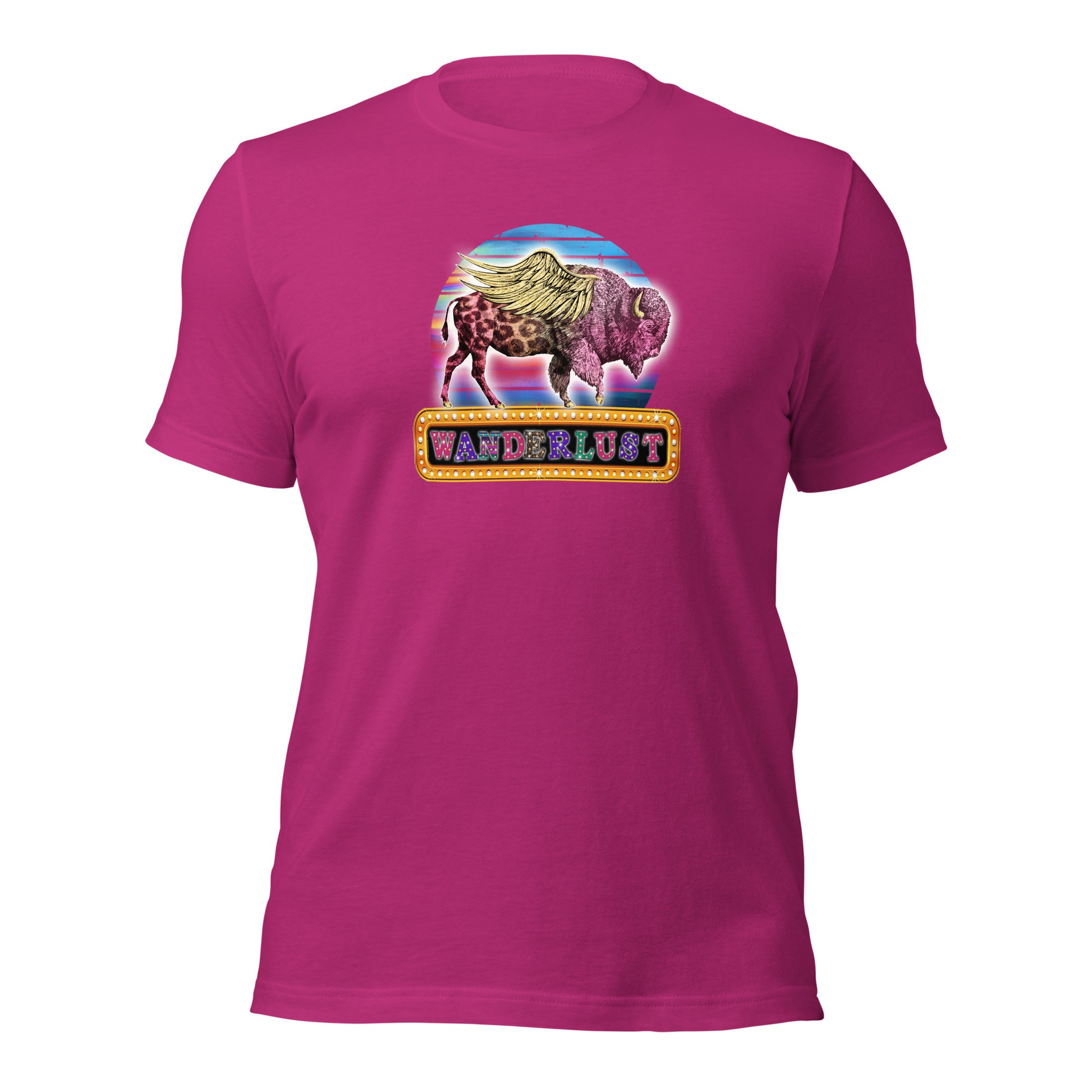 Wanderlust Bling Buffalo Printed Graphic T-Shirt 