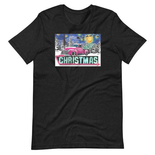 Printed Graphic T-Shirt - Truck Starry Night - Unisex t-shirt